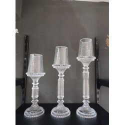 3'Lü Cam Şamdan Kiralama